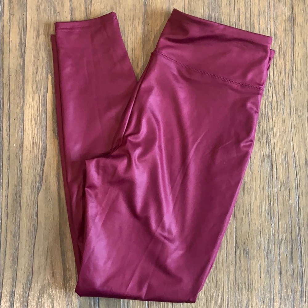Wild Fable Ankle Length Burgundy Leggings